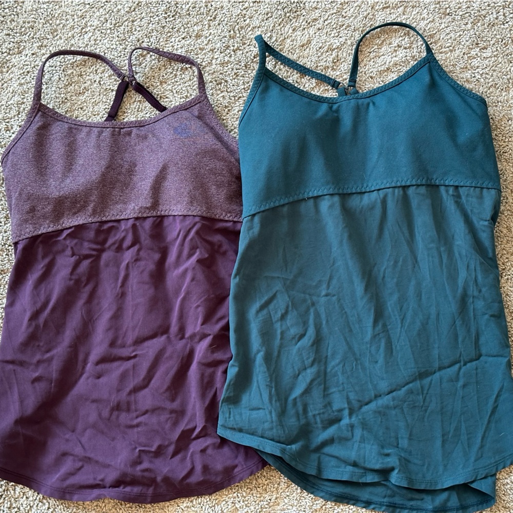 Under Armour Women’s Strappy Camisoles in Purple and Teal